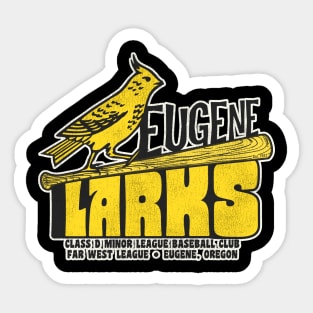 Defunct Eugene Larks Baseball Team Sticker